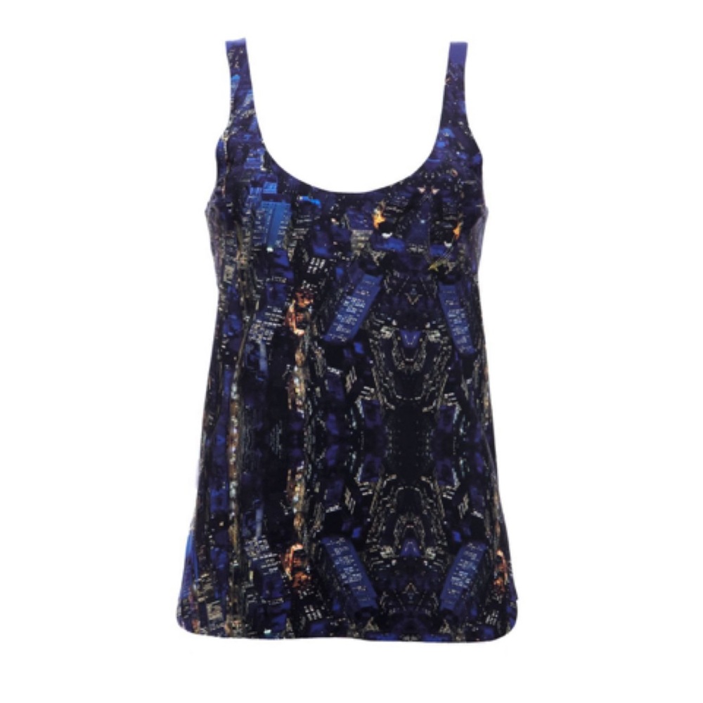 Lucas Hugh Freedom City Print Tank Top